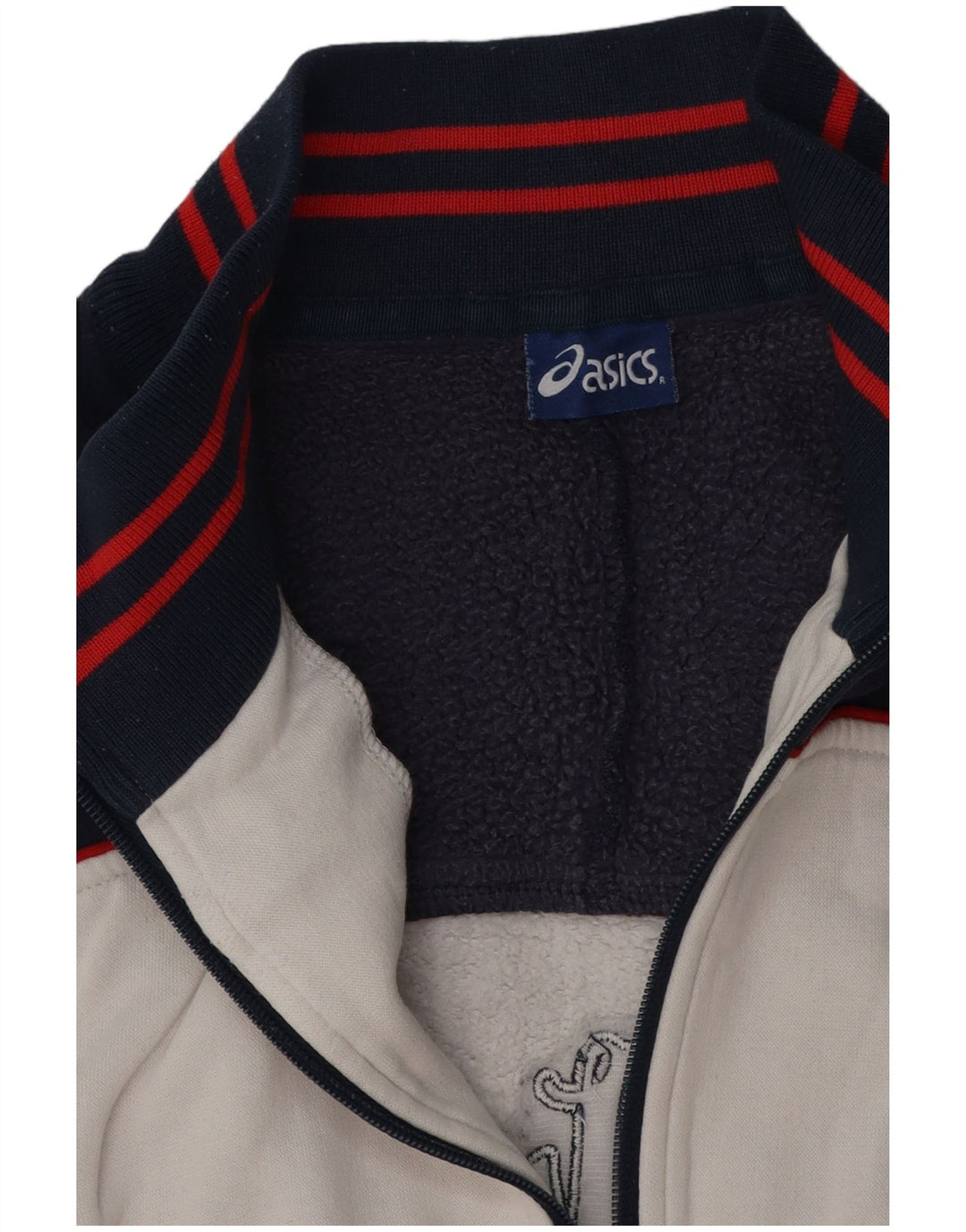 ASICS muška trenirka s grafičkim motivima, velika jakna u bijeloj boji