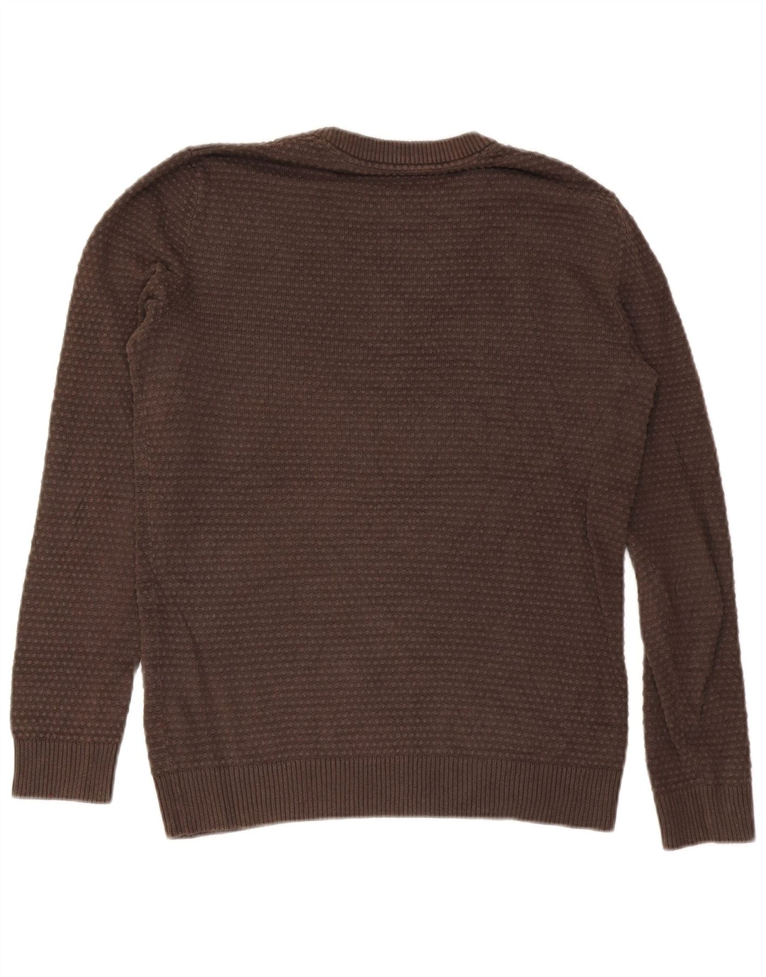 Jack & Jones muški džemper s okruglim izrezom, srednje smeđi pamuk