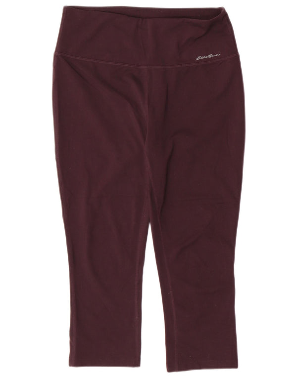 Eddie Bauer Ženske kapri tajice UK 12 Srednji bordo poliester