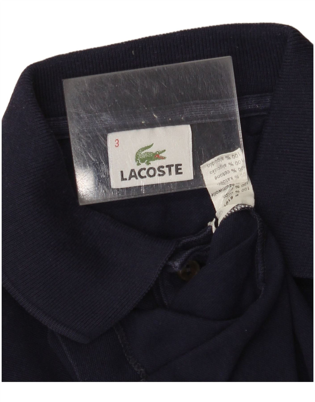 LACOSTE muška polo majica veličine 3 mala tamnoplava pamučna