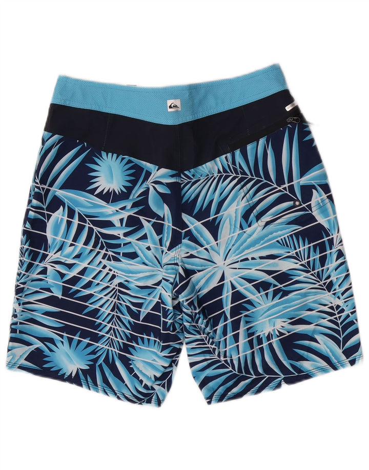 Quiksilver muške kratke hlače za plivanje, mali plavi cvjetni poliester