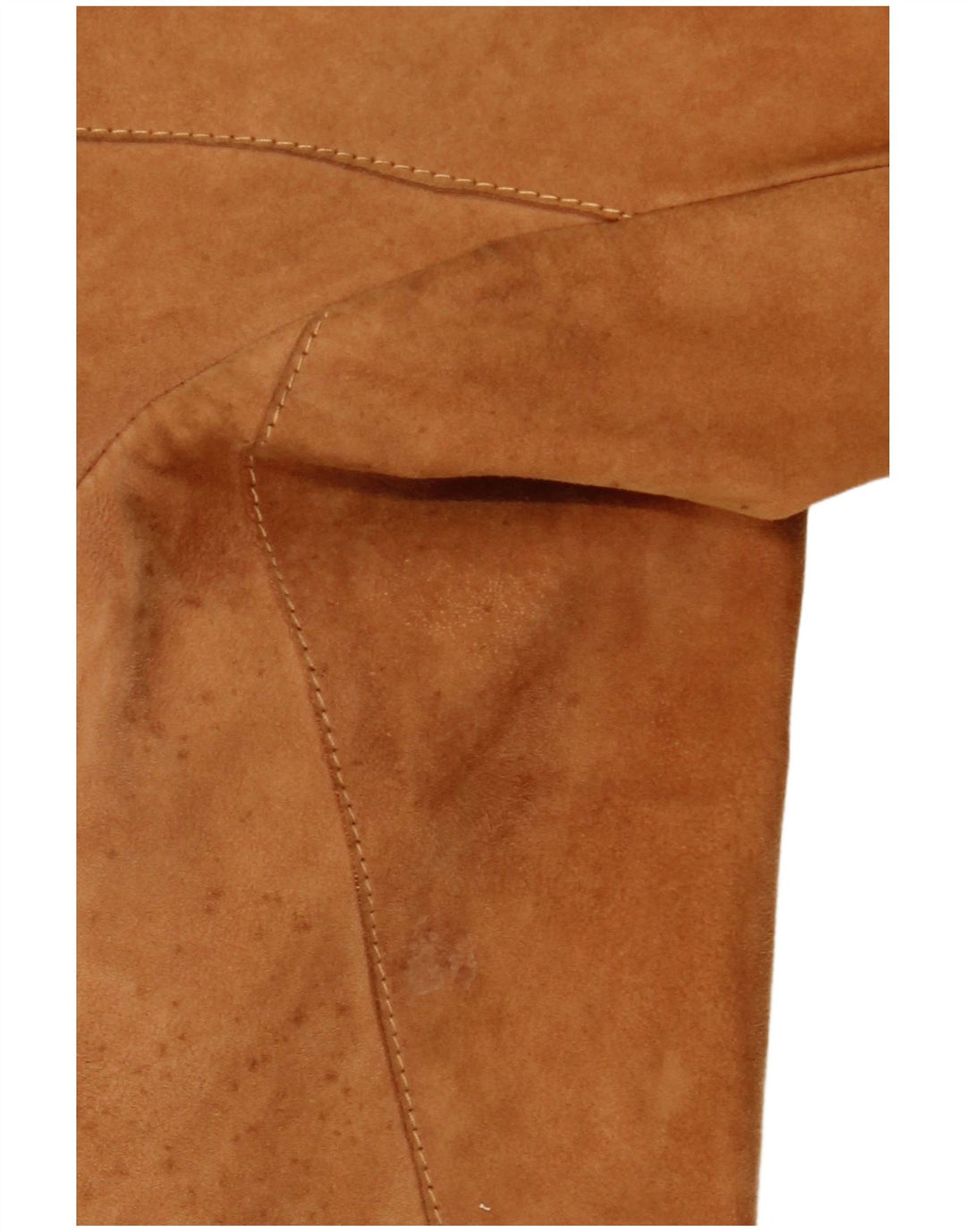 VINTAGE Ženska jakna od brušene kože s 3 gumba IT 42 Srednje smeđa