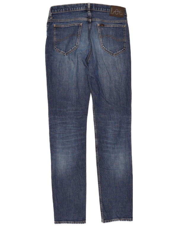 Lee Mens Rider Slim Jeans W33 L34 Plavi pamuk