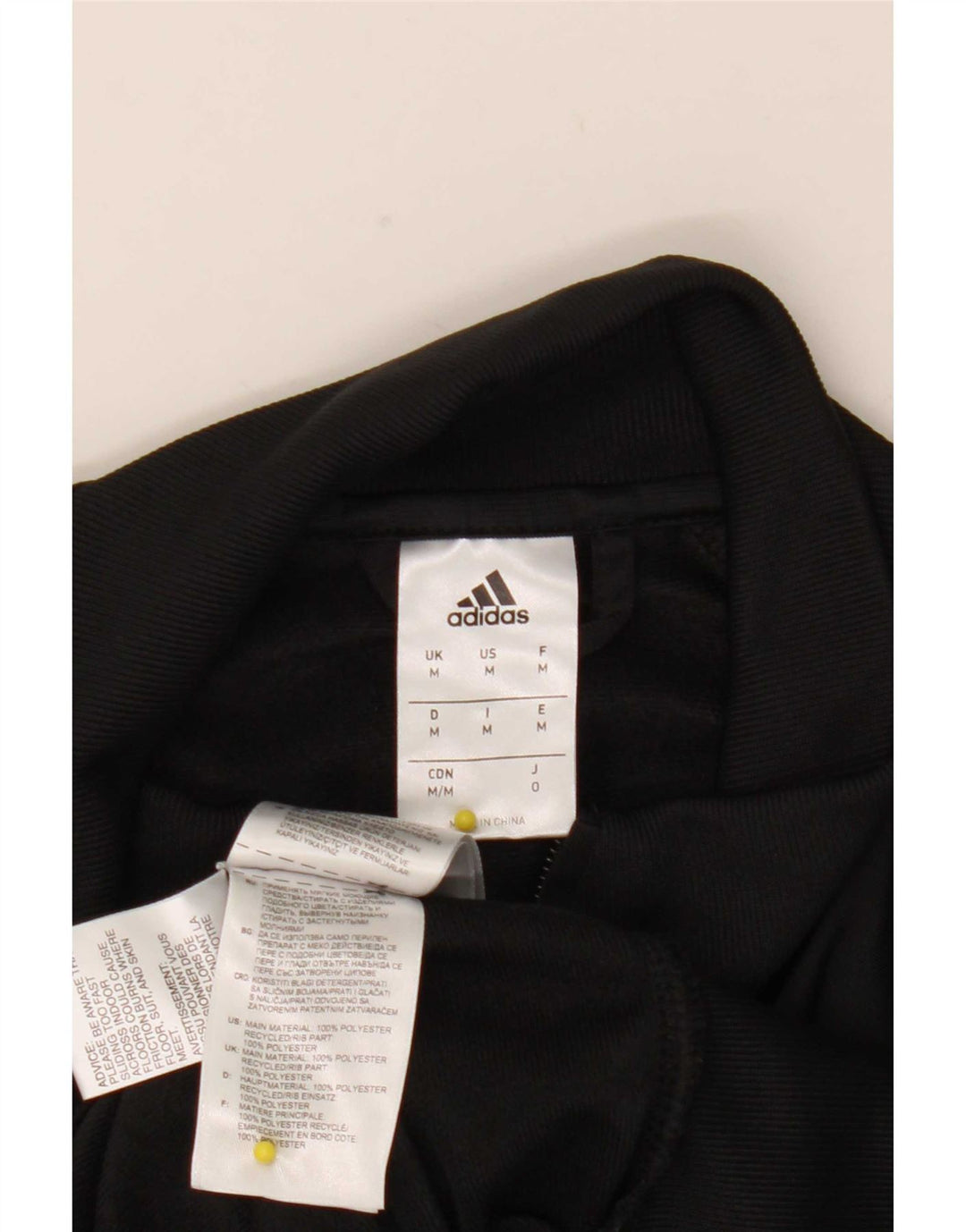Adidas muška gornja jakna trenirke srednje crne boje od poliestera