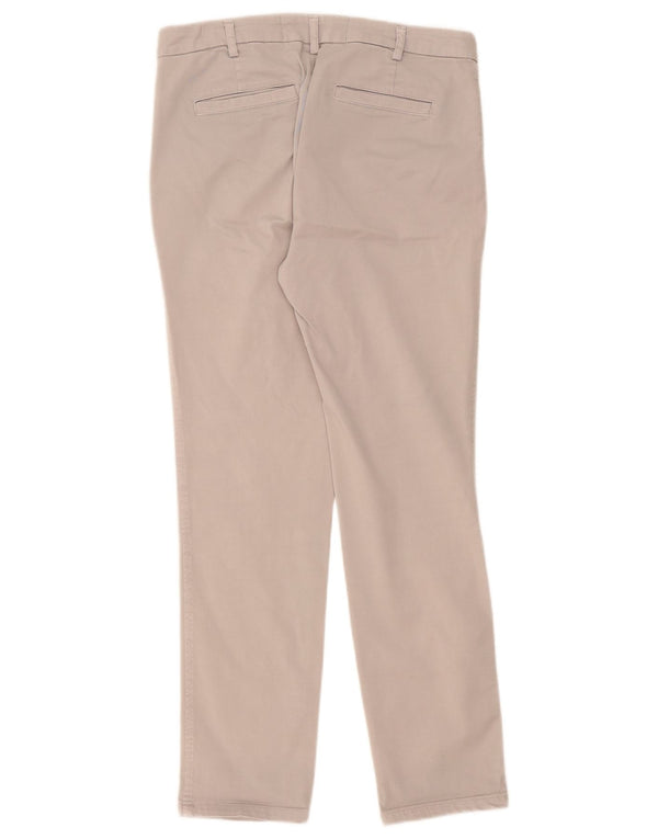 Benetton ženske uske chino hlače UK 10 male W32 L29 sivi pamuk