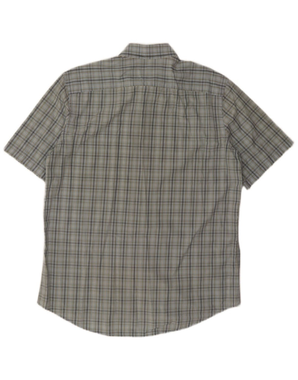 Lacoste muška košulja kratkih rukava, veličina 43, veliki plavi karirani pamuk