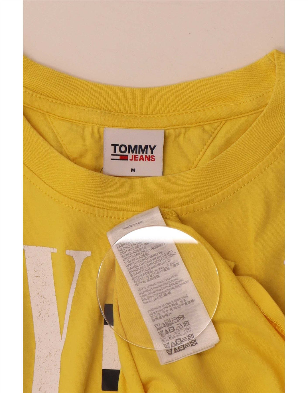 Tommy Hilfiger Muška majica kratkih rukava s grafičkim motivima Srednje žuti pamuk
