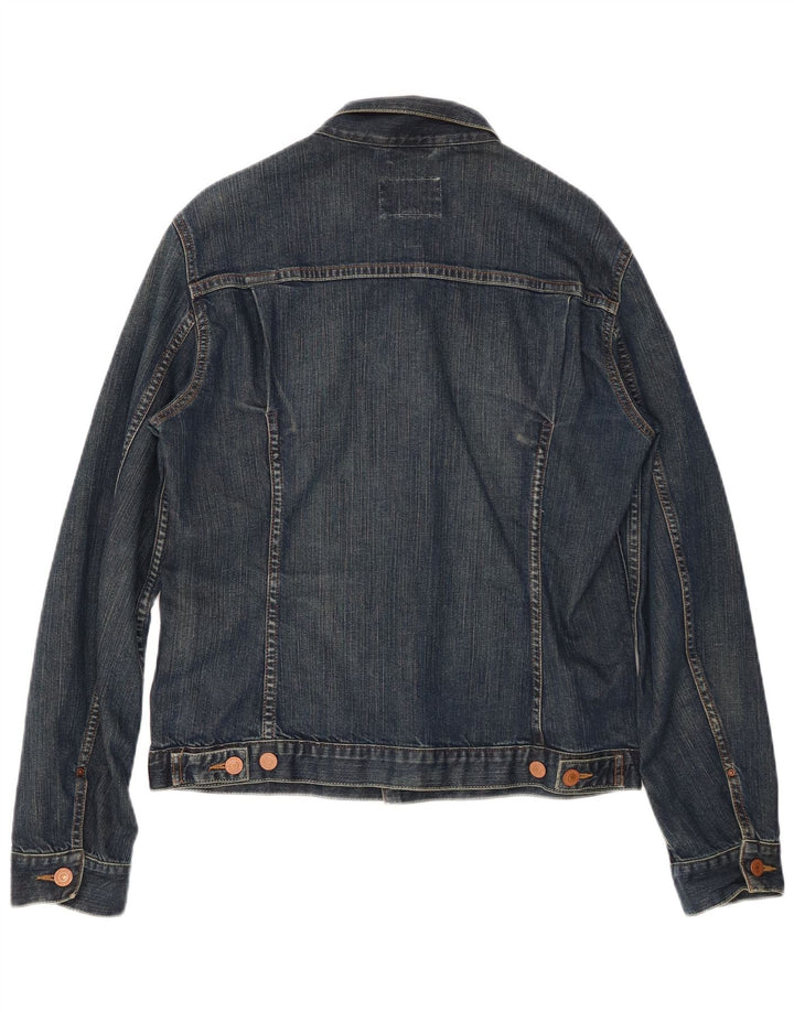 LEVI'S ženska traper jakna UK 14 Veliki tamnoplavi pamuk