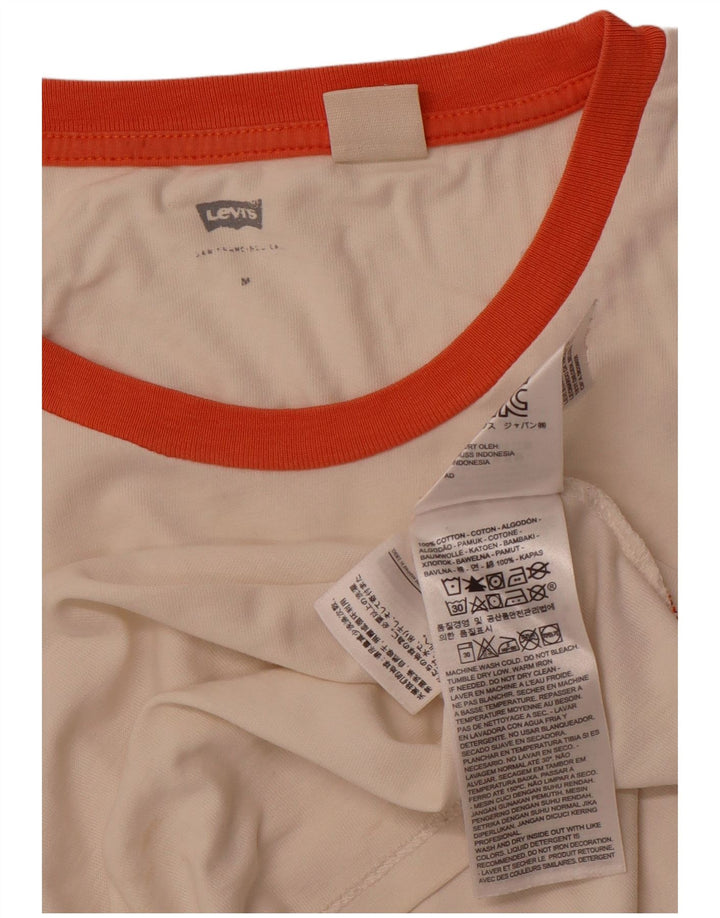 LEVI'S ženska majica kratkih rukava s grafičkim motivima, UK 12 srednje bijele boje, pamuk