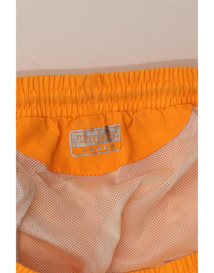 KAPPA Womens Sport Shorts UK 14 Large  Orange Vintage Kappa and Second-Hand Kappa from Messina Hembry 