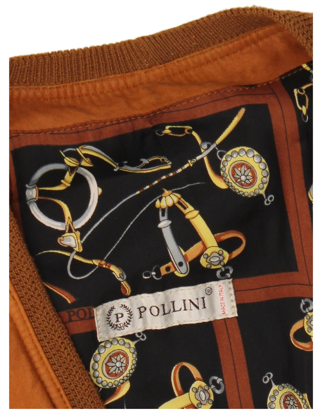 Pollini muška kožna jakna UK 40 velika smeđa