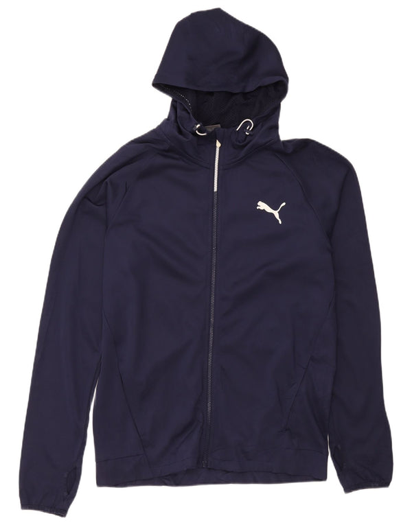 Puma muški pulover s kapuljačom na patentni zatvarač Srednje tamnoplavi sportski