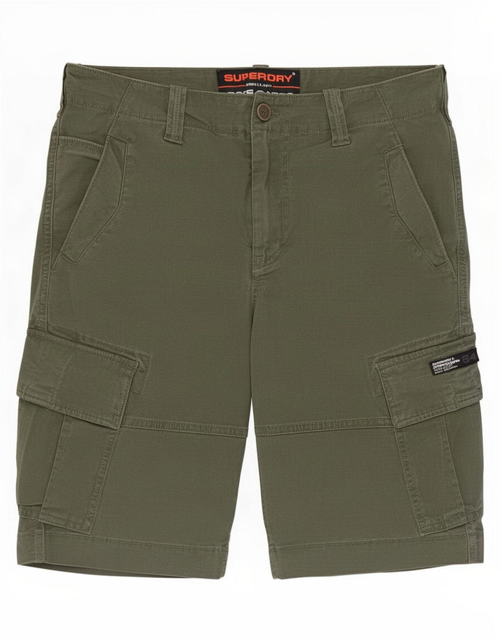 Superdry muške kargo kratke hlače W30 Srednje zeleni pamuk