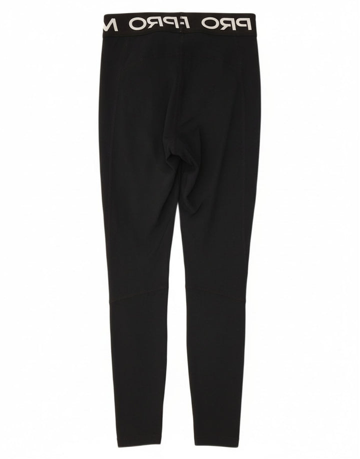 Nike ženske grafičke tajice UK 8 male crne poliesterske