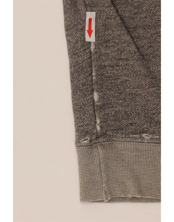 Jack Wills Ženska majica s kratkim rukavima, UK 12, srednje sivi flekasti pamuk