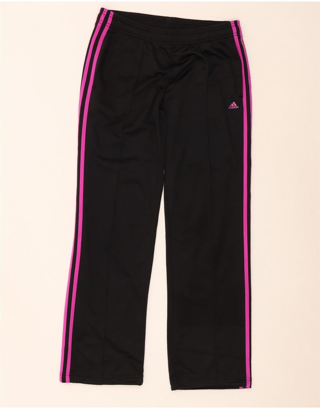 Adidas ženske hlače za trenirku UK 8/10 male crne poliesterske
