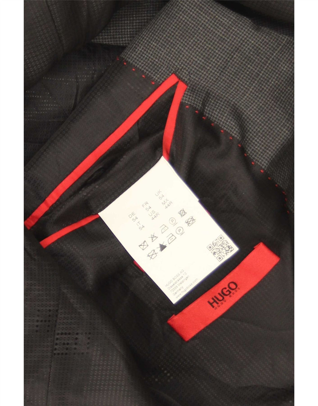 Hugo Boss muška jakna sa 2 gumba EU 54 2XL siva houndstooth