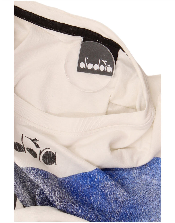 Diadora Muška majica kratkih rukava s grafičkim motivima Mala bijela