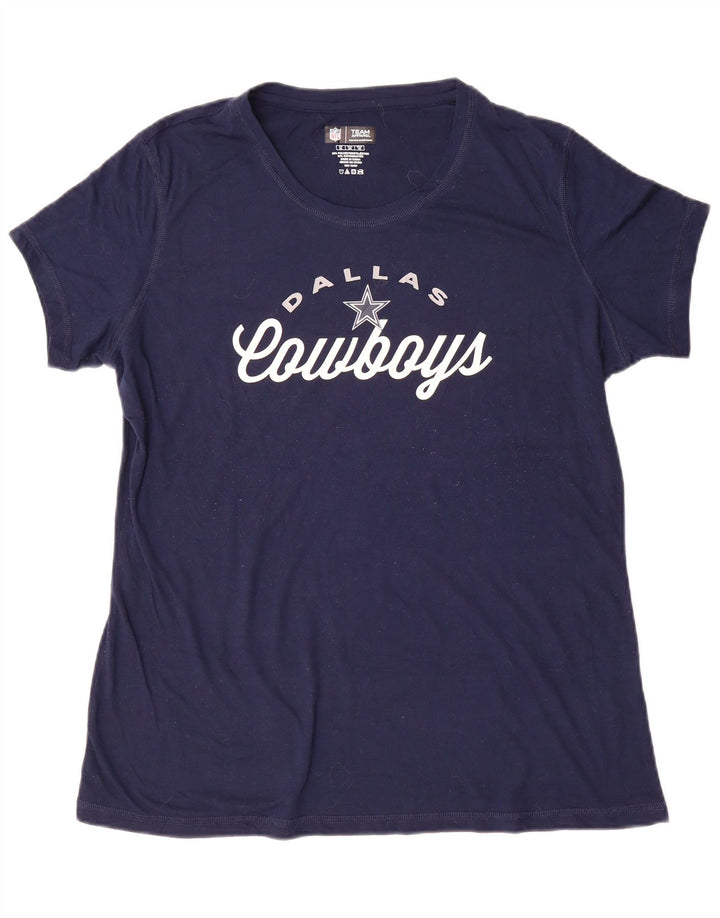 NFL ženska majica kratkih rukava Dallas Cowboys Graphic UK 18 XL tamnoplavi poliester