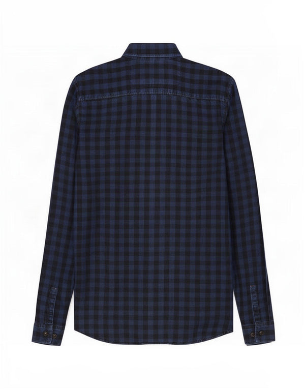 Jack & Jones muška radna majica Mala tamnoplava pamučna gingham boja