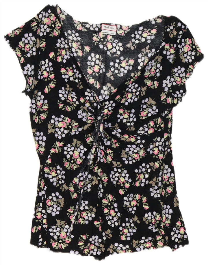Max & Co. Top ženske bluze UK 10 Mala crna cvjetna