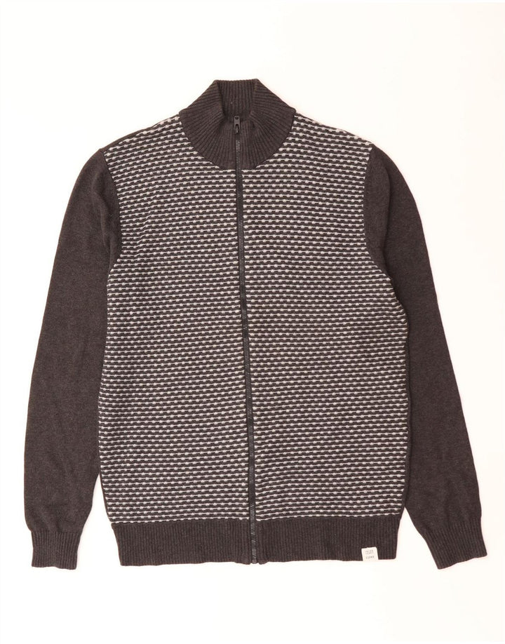 Jack & Jones muški kardigan pulover veliki sivi geometrijski