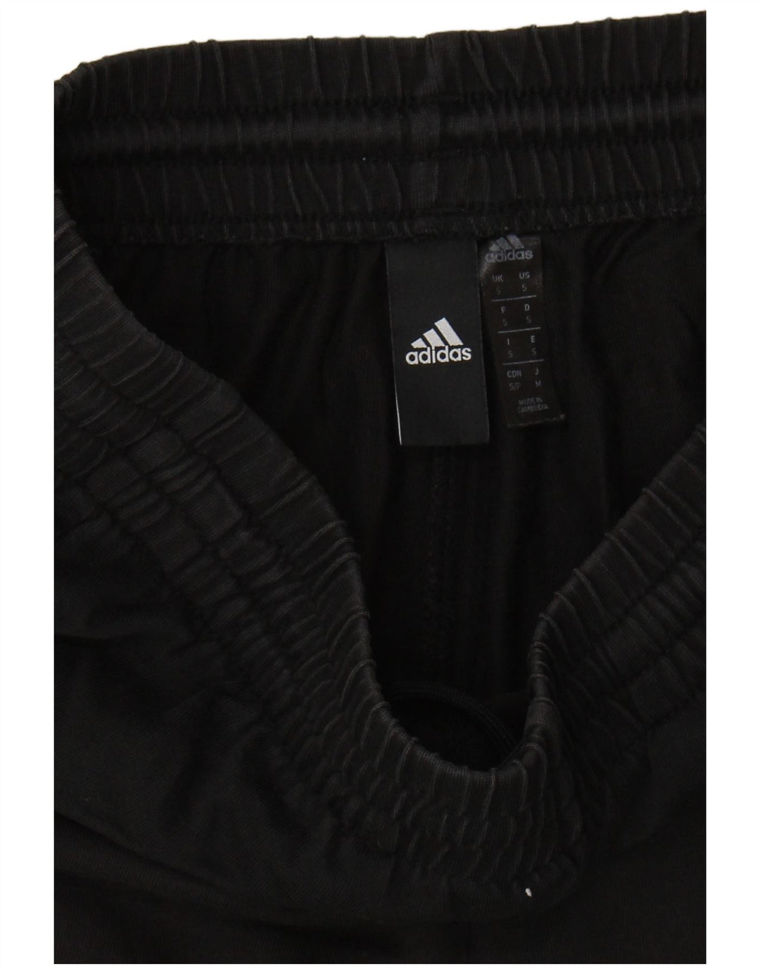 ADIDAS Mens Graphic Tracksuit Trousers Small  Black Cotton