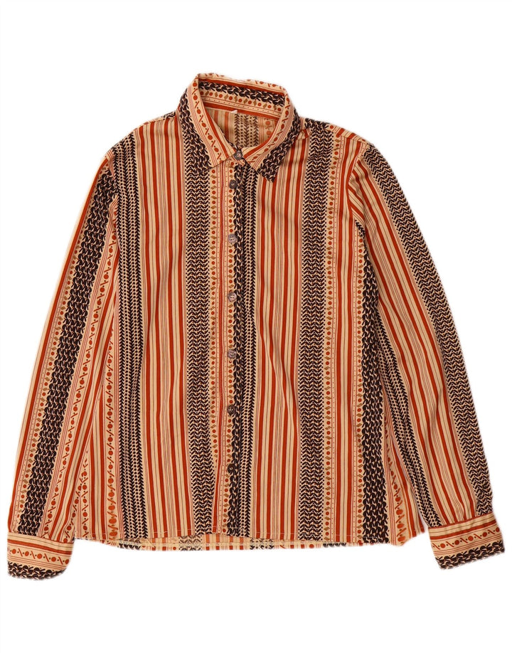 VINTAGE ženska košulja IT 50 XL bež na pruge