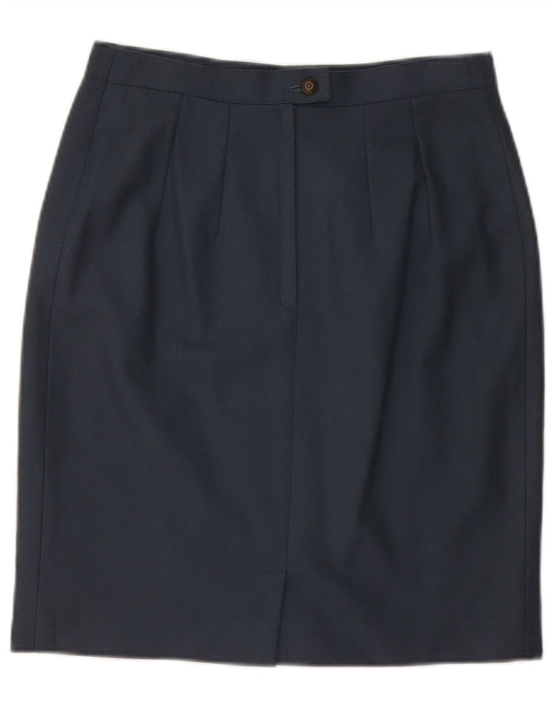 VINTAGE ženska pencil suknja srednje veličine W28 tamnoplava vuna