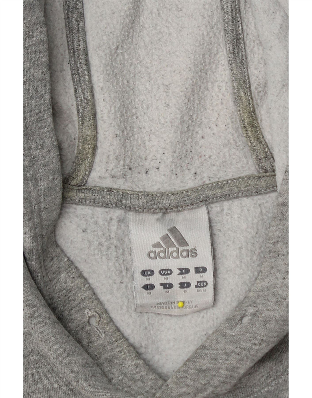 ADIDAS muška majica s kapuljačom s kapuljačom srednje sive boje