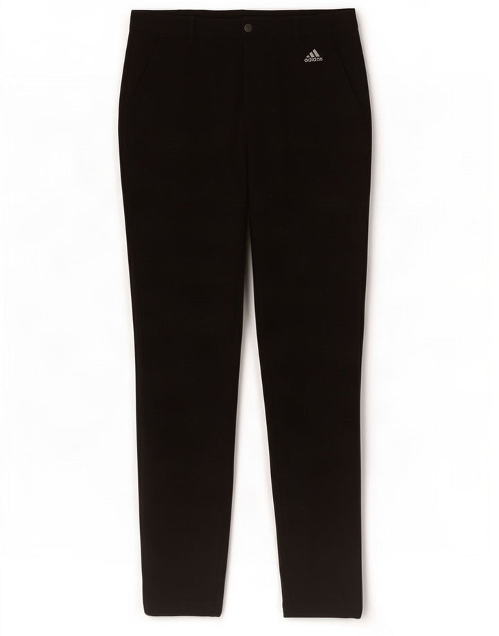 Adidas muške uske chino hlače W32 L34 crni poliester