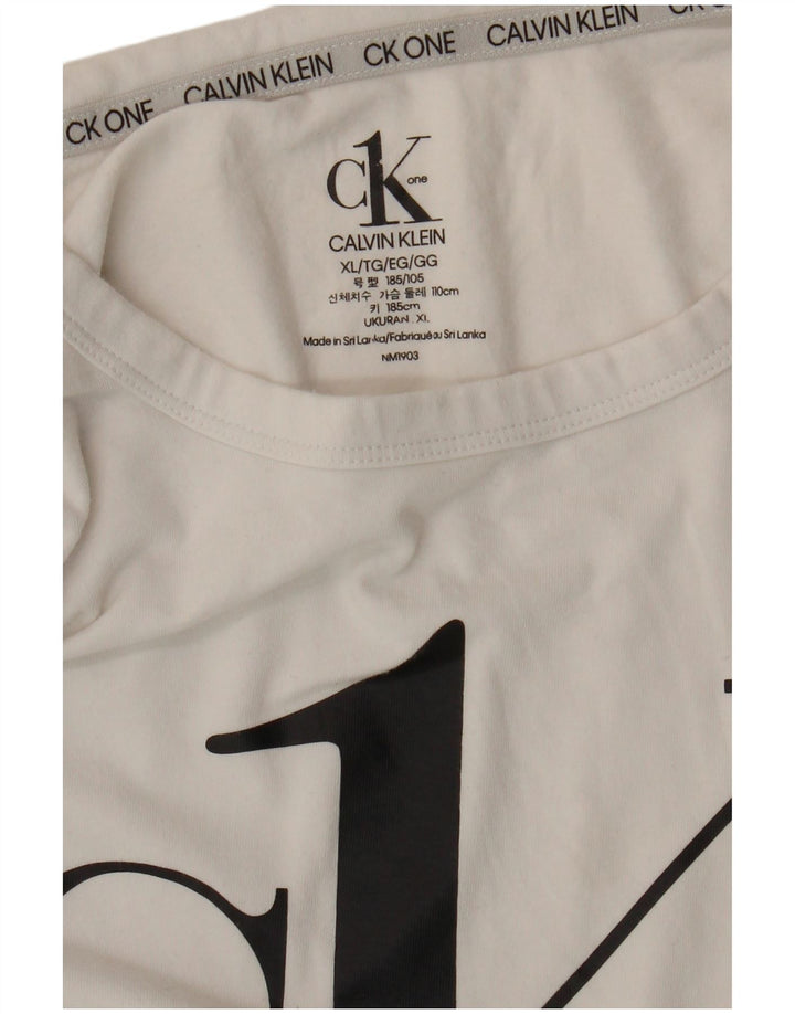 Calvin Klein muška majica s grafičkim motivima XL bijela