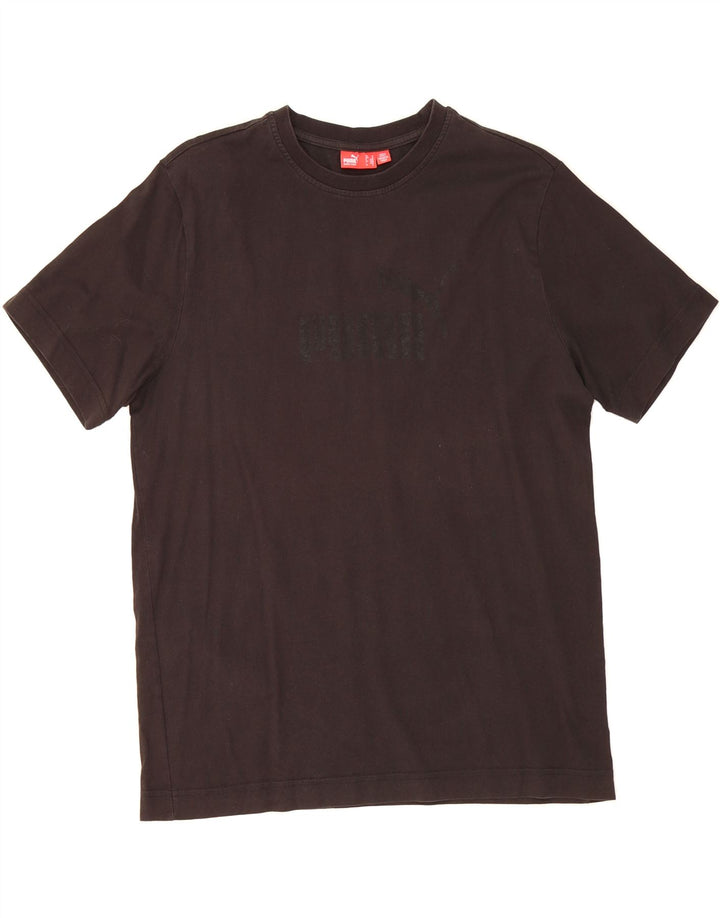 PUMA Mens Graphic T-Shirt Top Medium Black Vintage Puma and Second-Hand Puma from Messina Hembry 