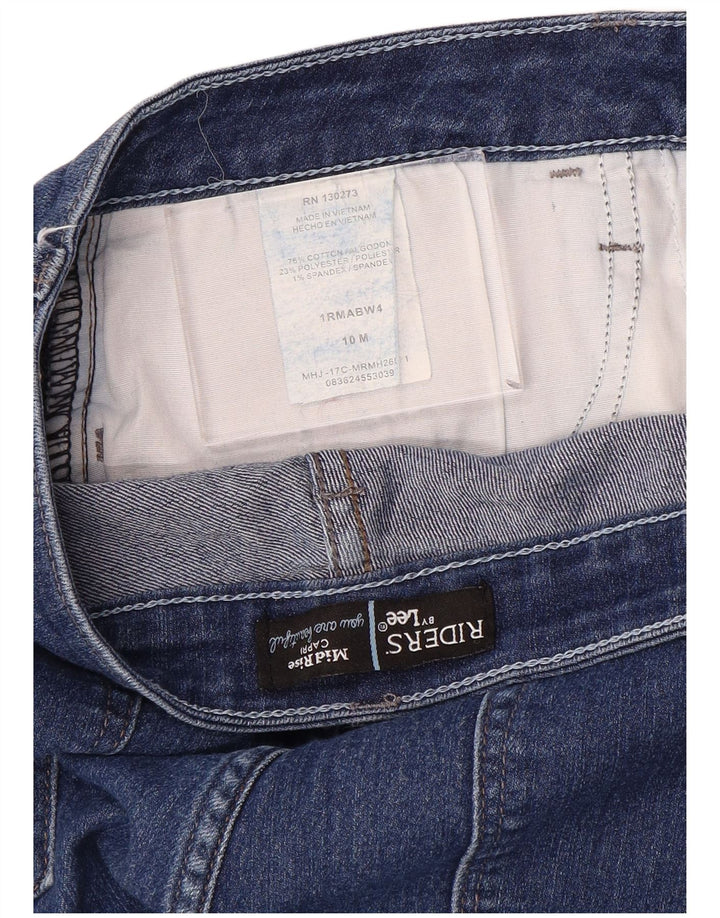 Lee ženske kapri traperice srednjeg rasta US 10 Large W32 L21 plavi pamuk