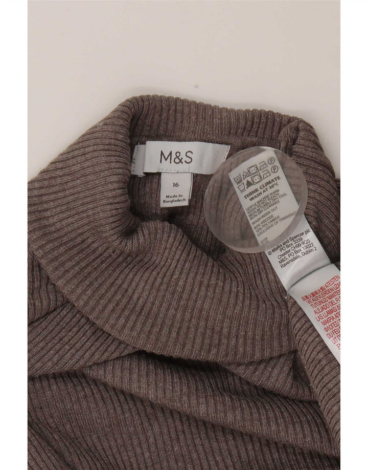 Marks & Spencer ženska majica dugih rukava UK 16 velika siva viskoza