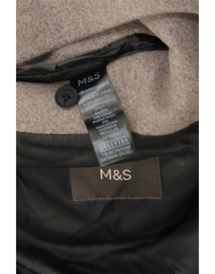 Marks & Spencer muški gornji kaput UK 42 XL smeđi poliester