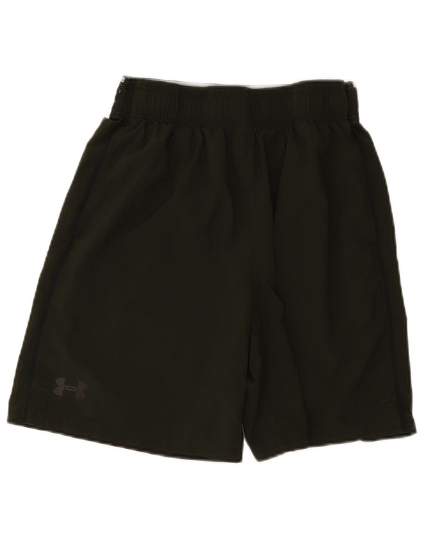 Under Armour Mens Heat Gear Graphic Sport Shorts Medium Khaki Colourblock