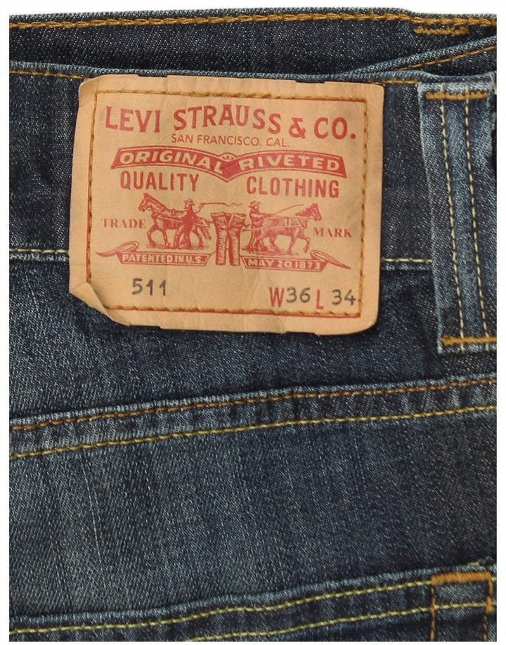 Levi's muške 511 uske traperice W36 L32 plavi pamuk