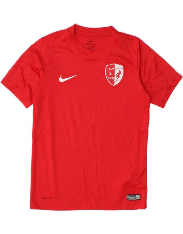 NIKE Boys Dri Fit Graphic T-Shirt Top 10-11 Years Medium Red Polyester Vintage Nike and Second-Hand Nike from Messina Hembry 