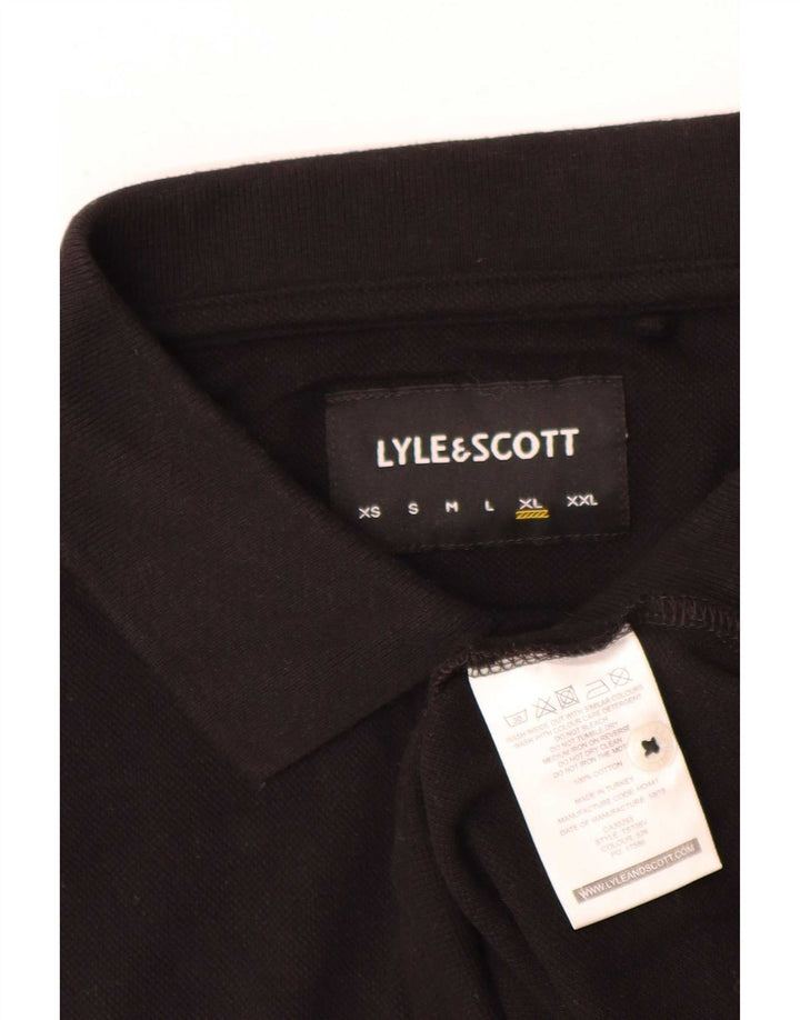Lyle & Scott muška polo majica XL crni pamuk