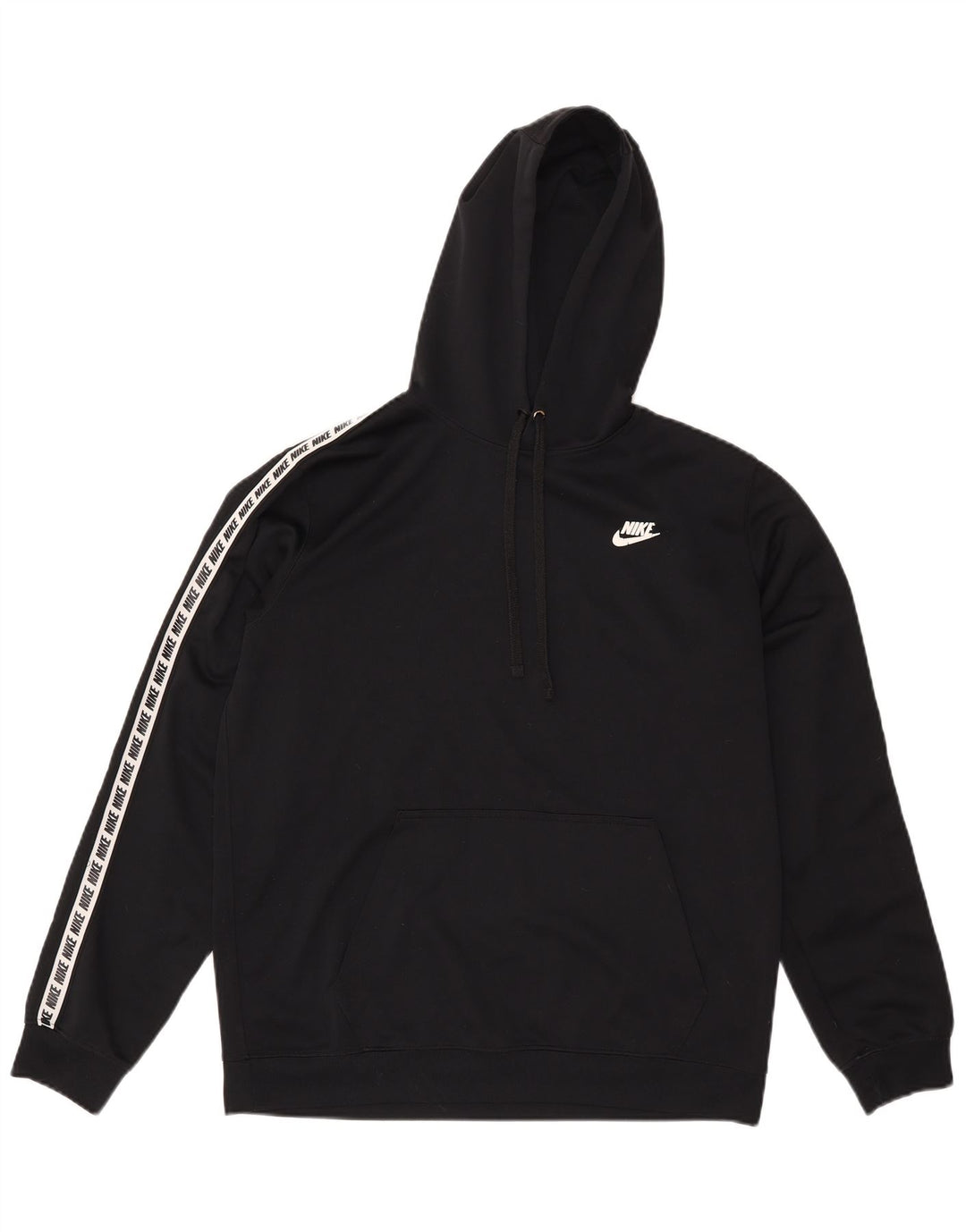 Nike muška majica s kapuljačom srednje veličine, crni poliester