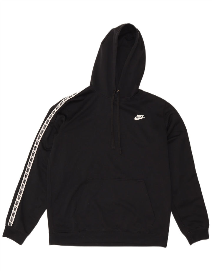 Nike muška majica s kapuljačom srednje veličine, crni poliester