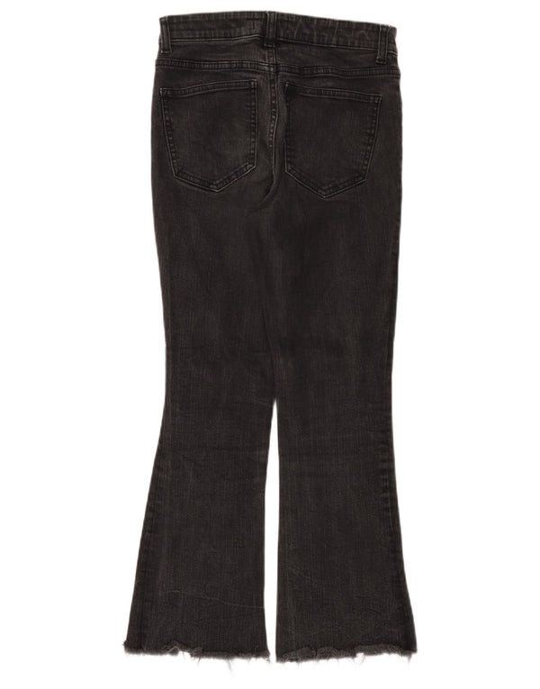 ZARA ženske lepršave traperice EU 38 male W28 L25 crni pamuk