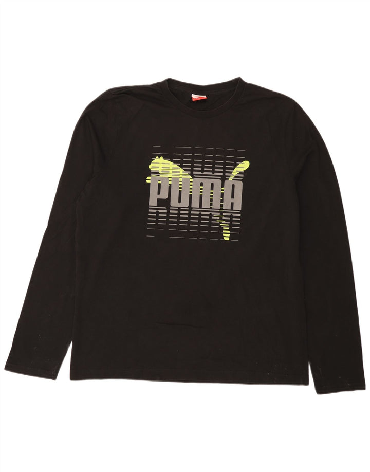 Puma muška grafička majica dugih rukava XL crna