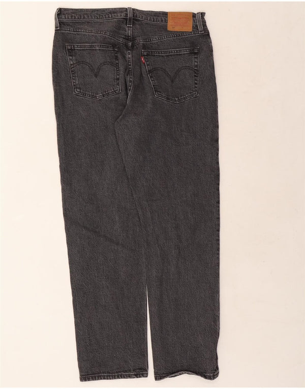 LEVI'S Ženske 501 ravne traperice W32 L30 Sivi pamuk