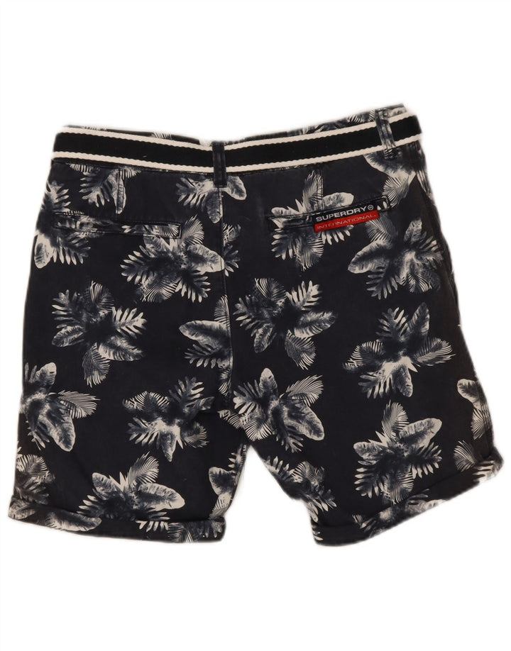 Superdry muške chino kratke hlače srednje veličine W32 tamnoplave cvjetne