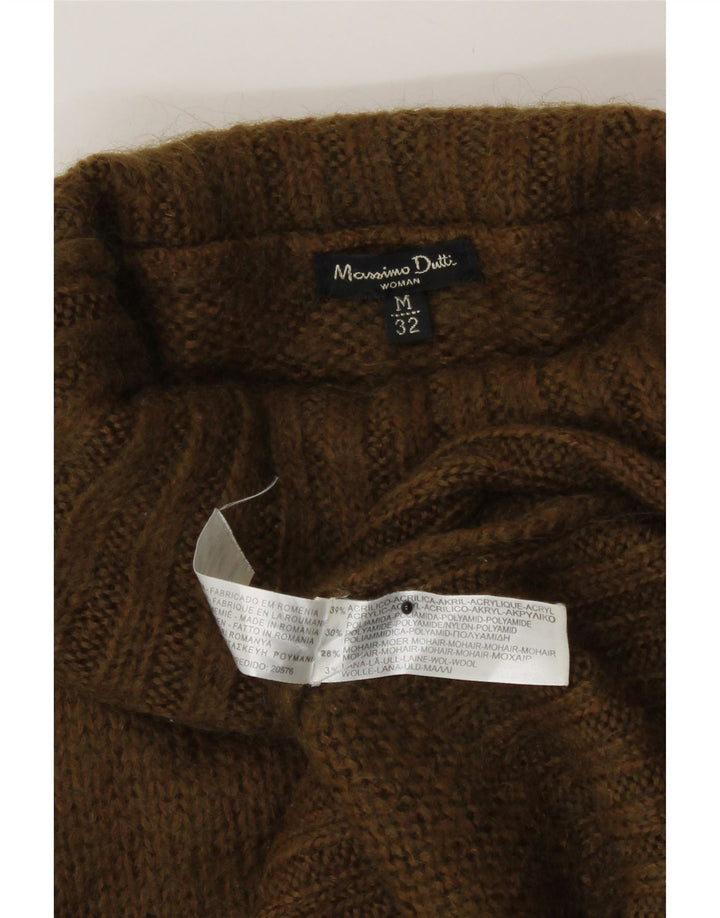 Massimo Dutti ženski džemper s rol izrezom UK 12 Srednji kaki akril