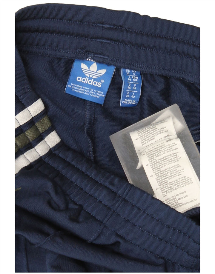 Adidas ženske hlače za trenirku UK 10 male tamnoplave poliesterske