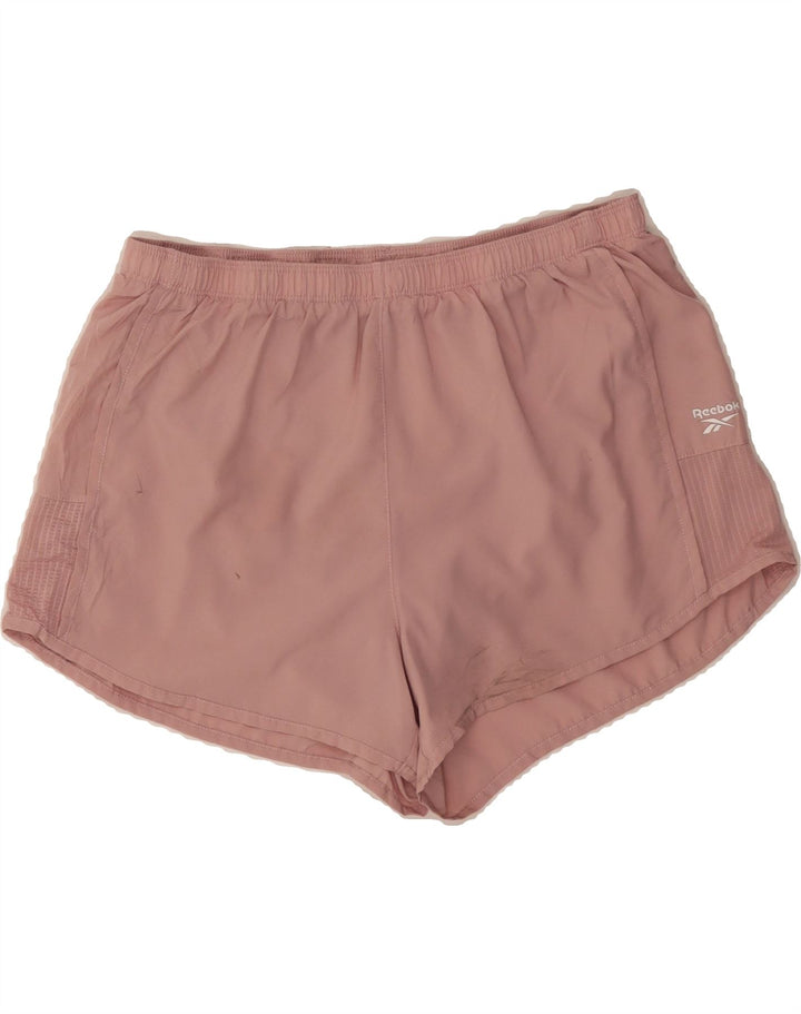 REEBOK Womens Sport Shorts UK 14 Large  Pink Vintage Reebok and Second-Hand Reebok from Messina Hembry 