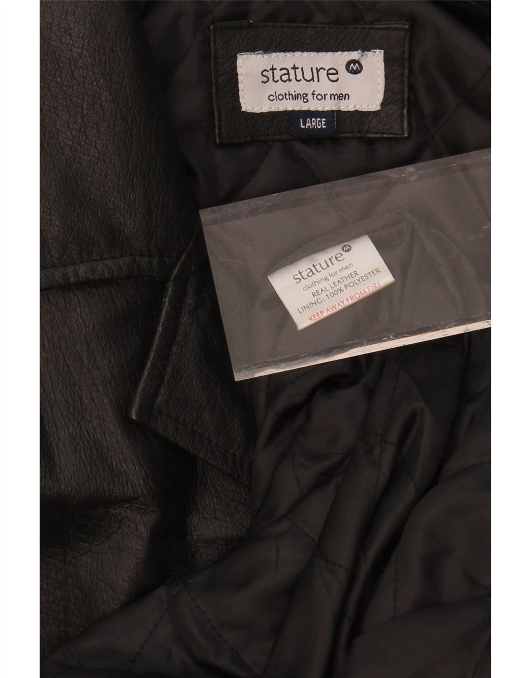 VINTAGE Mens Leather Coat UK 40 Large Black Leather Vintage Vintage and Second-Hand Vintage from Messina Hembry 